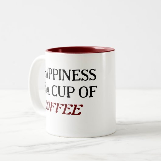 Classic Two Tone Coffee Mok (Voorkant links)