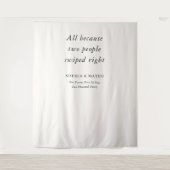 Classic Typography Quote Wedding Wandkleed (Voorkant)