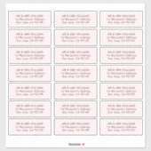 Classic Typography Wedding Guest Adresetiketten Sticker (Vel)