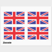 Classic Union Jack British (UK)-vlag Rechthoekige Sticker (Vel)