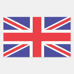 Classic Union Jack British (UK)-vlag Rechthoekige Sticker
