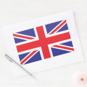 Classic Union Jack British (UK)-vlag Rechthoekige Sticker (Envelop)