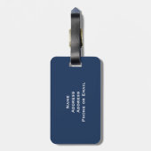 Classic Union Jack Flag Bagagelabel (Achterkant verticaal)