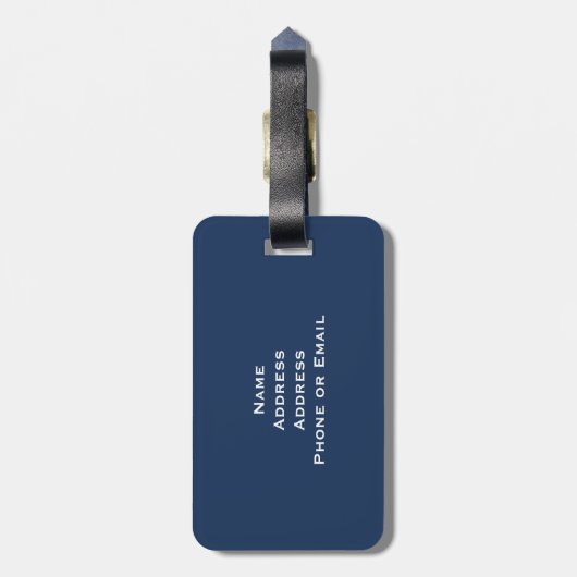 Classic Union Jack Flag Bagagelabel (Achterkant verticaal)