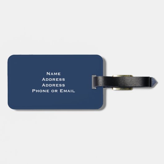 Classic Union Jack Flag Bagagelabel (Achterkant horizontaal)