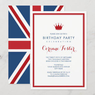 Classic Union Jack Flag Birthday Kaart