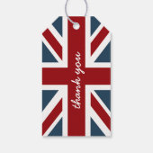 Classic Union Jack Flag Cadeaulabel (Achterkant)