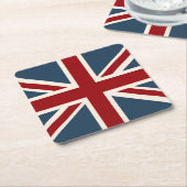 Classic Union Jack Flag Kartonnen Onderzetters (Schuin)