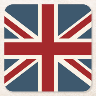 Classic Union Jack Flag Kartonnen Onderzetters