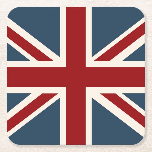 Classic Union Jack Flag Kartonnen Onderzetters (Voorkant)