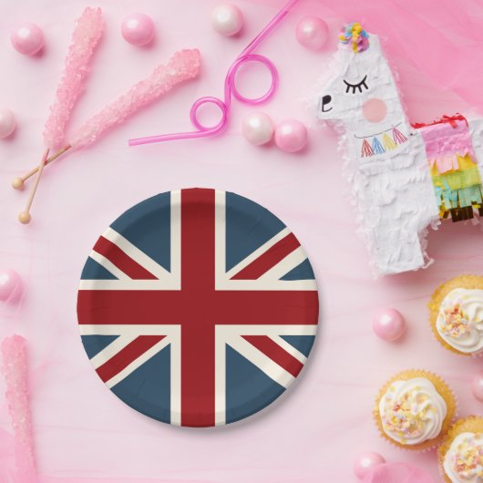 Classic Union Jack Flag Papieren Bordje (Feest)