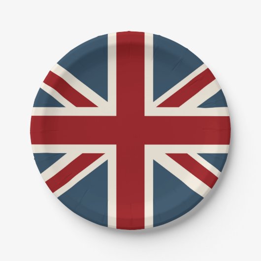 Classic Union Jack Flag Papieren Bordje (Voorkant)