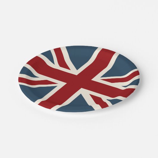 Classic Union Jack Flag Papieren Bordje (Gekanteld)