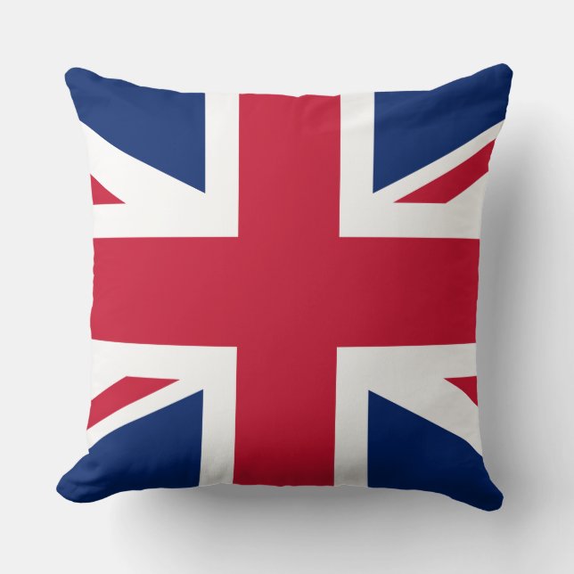 Classic Union Jack Rood Wit Blauw UK vlag Kussen (Voorkant)