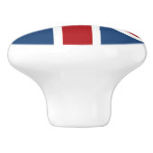 Classic Union Jack UK Flag Keramische Knop (Zijkant)