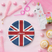 Classic Union Jack UK Flag Papieren Bordje (Feest)
