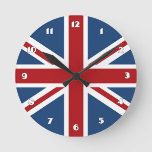 Classic Union Jack UK Flag Ronde Klok