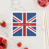 Classic Union Jack UK Flag Servetten (Insitu)