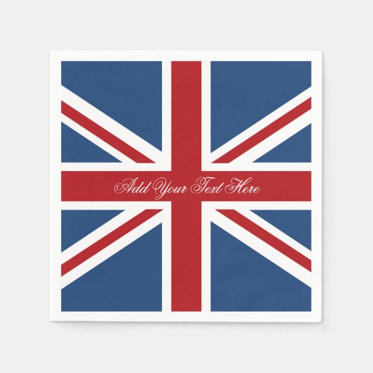 Classic Union Jack UK Flag Servetten (Voorkant)