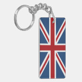 Classic Union Jack UK Flag Sleutelhanger (Voorkant Links)