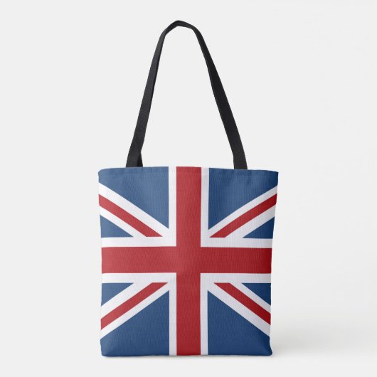 Classic Union Jack UK Flag Tote Bag (Achterkant)