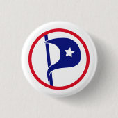 Classic US Pirate Party Pinback Button (Voorkant)