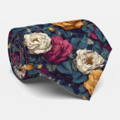 Classic Valentine Gifts For Him Gardenias Flower Stropdas (Opgerold)