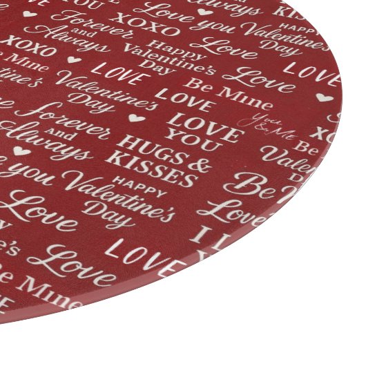 Classic, Valentine's Day phrases in pattern Snijplank (Hoek)