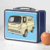 Classic van cartoon illustratie (In situ)