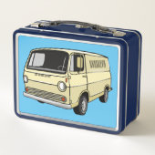 Classic van cartoon illustratie (Achterkant)