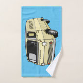 Classic van cartoon illustratie bad handdoek (Handdoek)