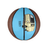 Classic van cartoon illustratie basketbal (Verticaal)