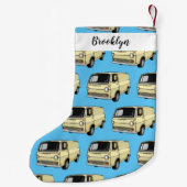 Classic van cartoon illustratie kleine kerstsok (Achterkant)