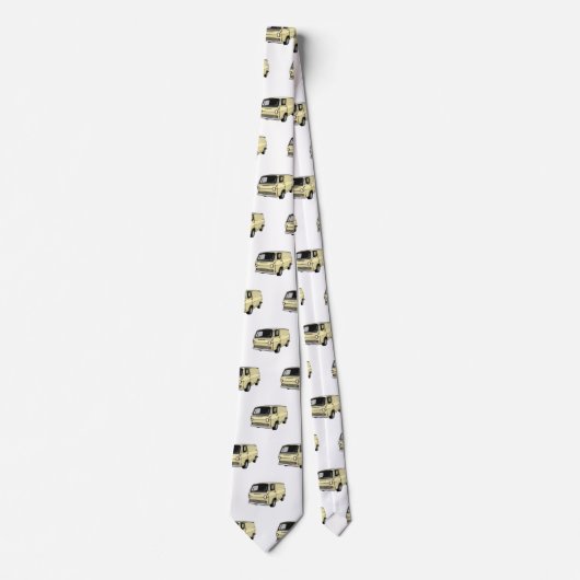 Classic van cartoon illustratie stropdas (Voorkant)