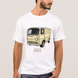 Classic van cartoon illustratie t-shirt