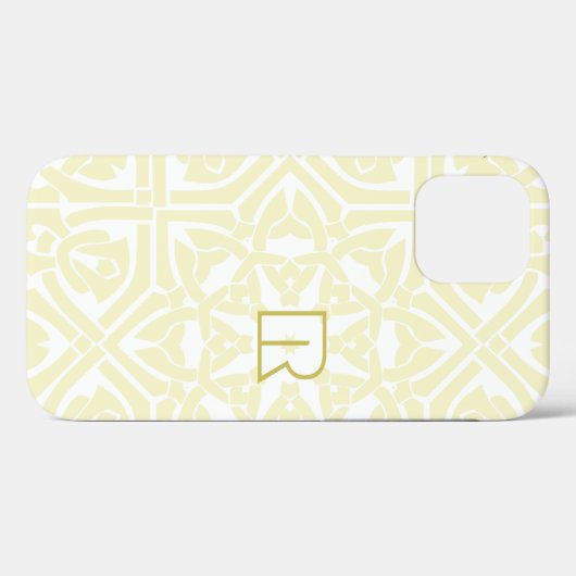 Classic Vanilla en White Elegant Lijst Red Text Case-Mate iPhone Case (Achterkant (horizontaal))