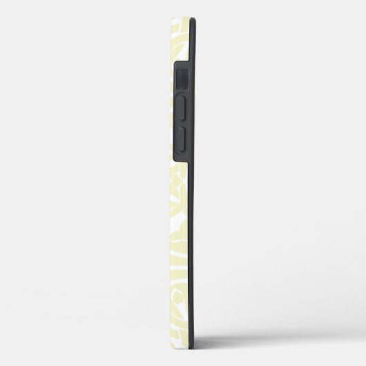 Classic Vanilla en White Elegant Lijst Red Text Case-Mate iPhone Case (Achterkant / Links)