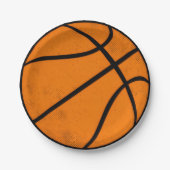 Classic Varsity Basketball Hoops Game Day Style Papieren Bordje (Voorkant)