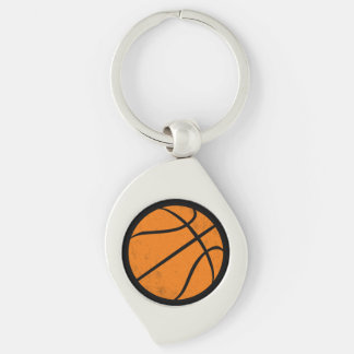 Classic Varsity Basketball Hoops Game Day Style Sleutelhanger