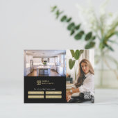 Classic Vastgoed Promotie Briefkaart (Staand voorkant)