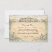 Classic Veterinary School Graduation Bedankkaart (Voorkant)