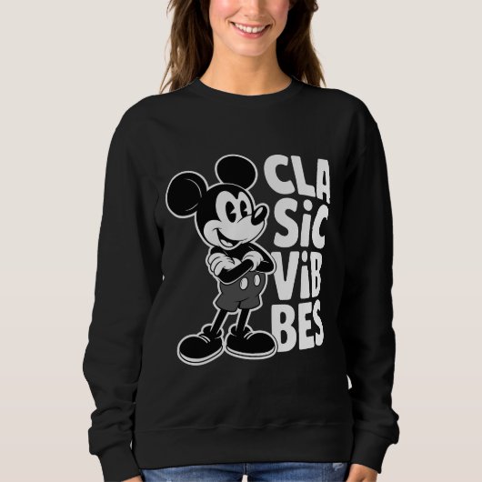 Classic Vibes Retro Cartoon Mouse T-Shirt Design,  (Voorkant)