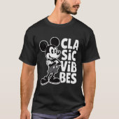 Classic Vibes Retro Cartoon Mouse T-Shirt Design,  (Voorkant)