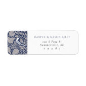 Classic Victoriaans Bruiloft Retouradres Label (Voorkant)