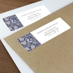 Classic Victoriaans Bruiloft Retouradres Label