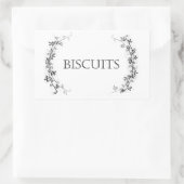 Classic Vine Design Biscuit Jar Labels Stickers (Tas)