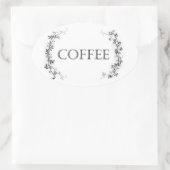 Classic Vine Design Koffiepot Etiketten Stickers (Tas)