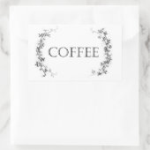 Classic Vine Design Koffiepot Etiketten Stickers (Tas)