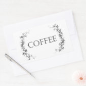 Classic Vine Design Koffiepot Etiketten Stickers (Envelop)