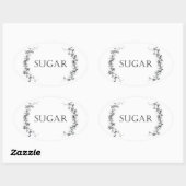 Classic Vine Design Suikerpot Etiketten Stickers (Vel)